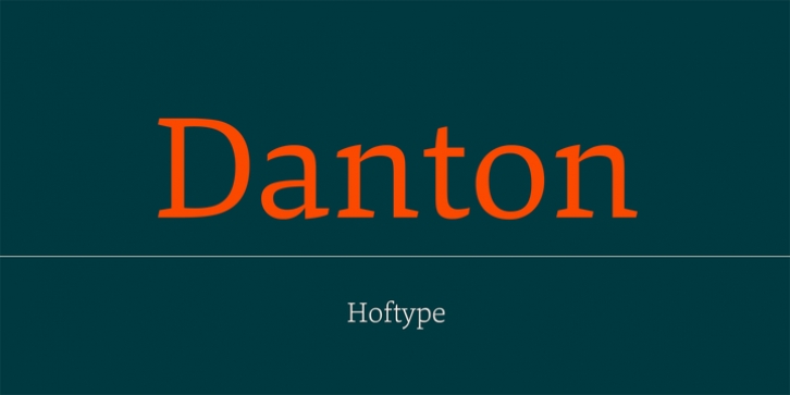 Danton font preview