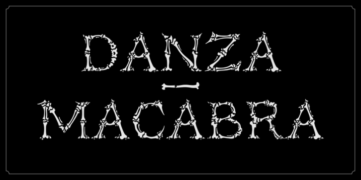 Danza Macabra font preview