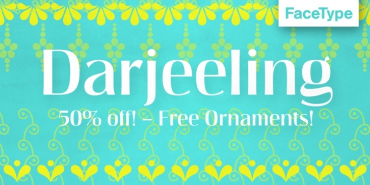 Darjeeling font preview