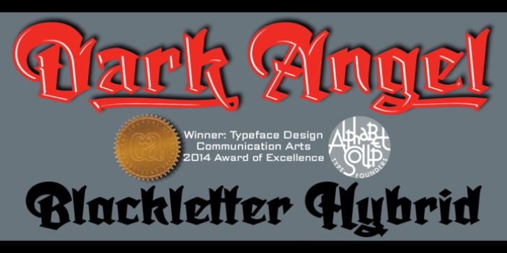 Dark Angel font preview