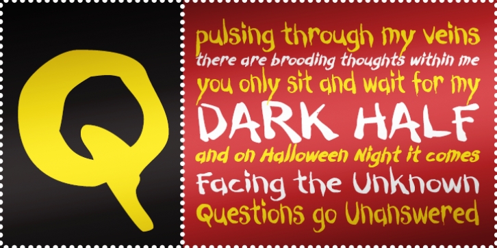 Dark Half BTN font preview