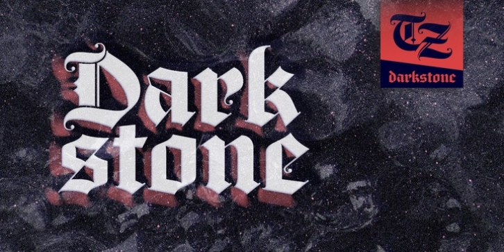 Darkstone font preview