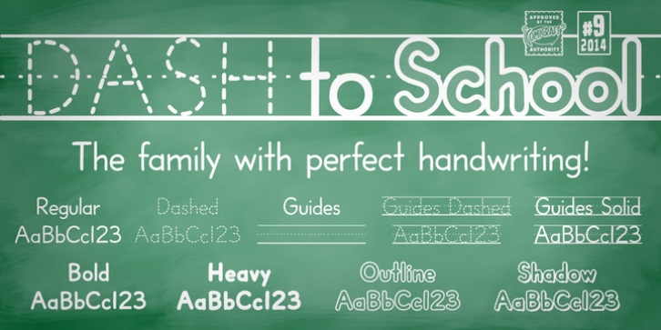 Dash To School font preview