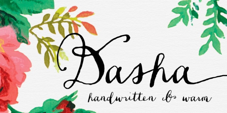 Dasha font preview