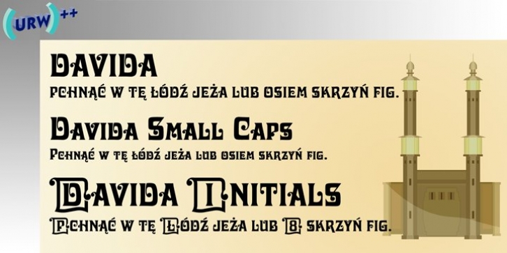 Davida font preview