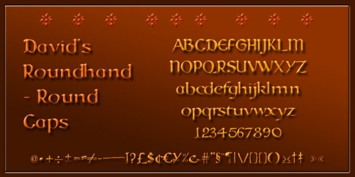 Davids Roundhand font preview
