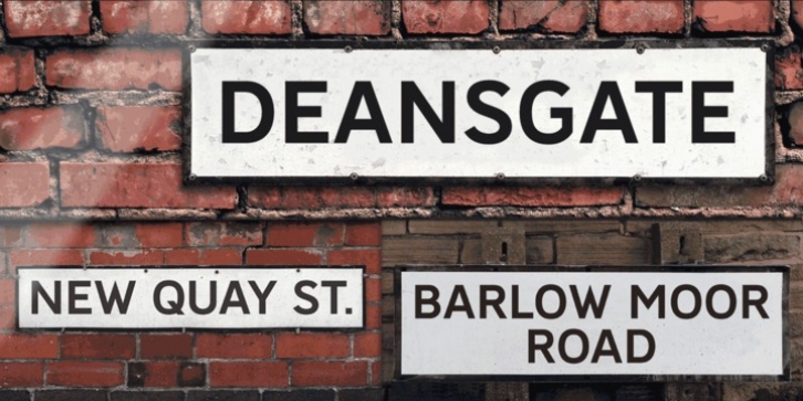 Deansgate font preview