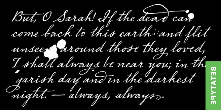 Dear Sarah Pro font preview