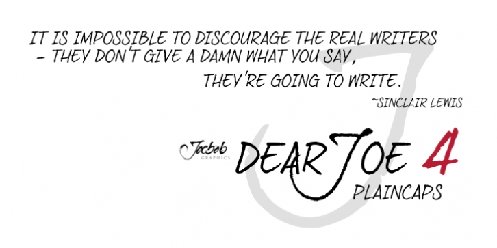 dearJoe 4 font preview