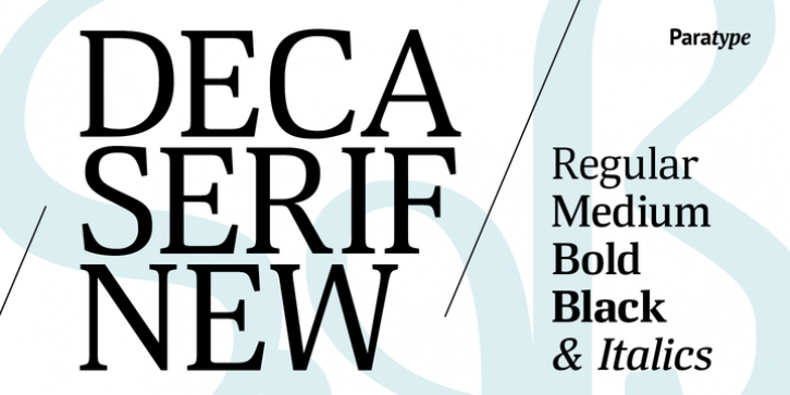 Deca Serif New font preview