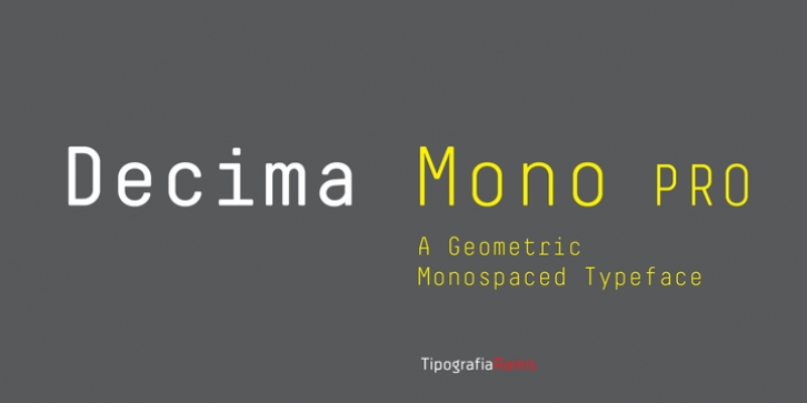 Decima Mono Pro font preview