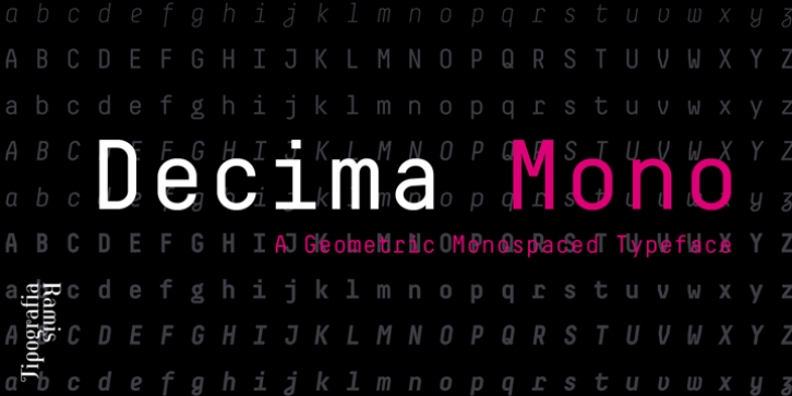 Decima Mono font preview