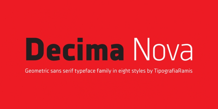 Decima Nova font preview