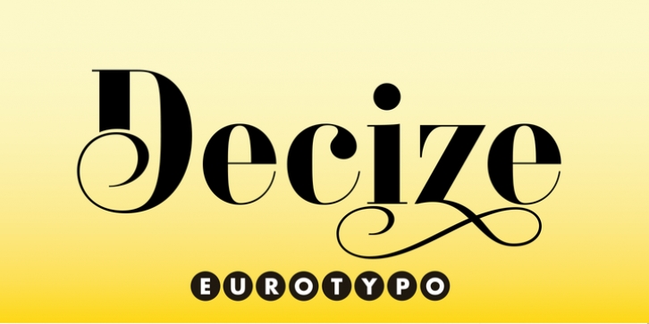 Decize font preview