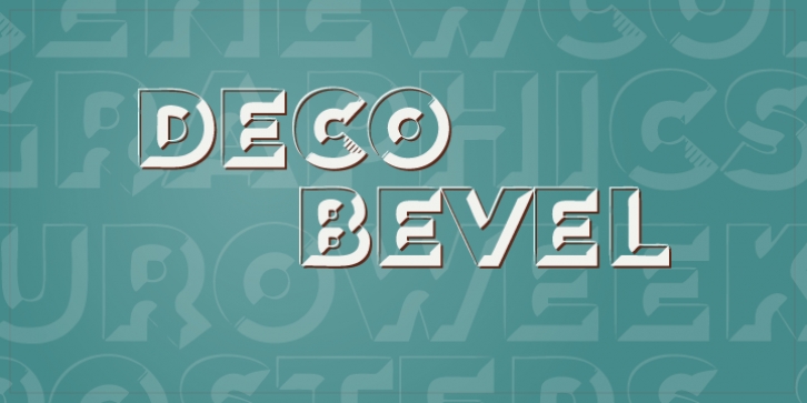 Deco Bevel font preview