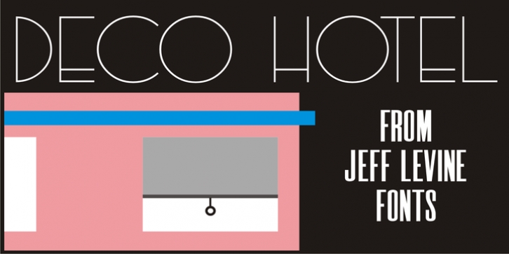 Deco Hotel JNL font preview