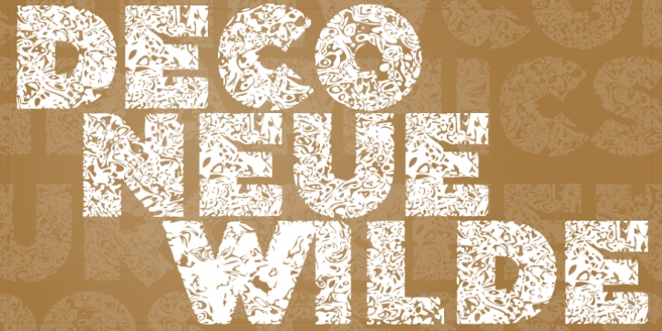 Deco Neue Wilde font preview