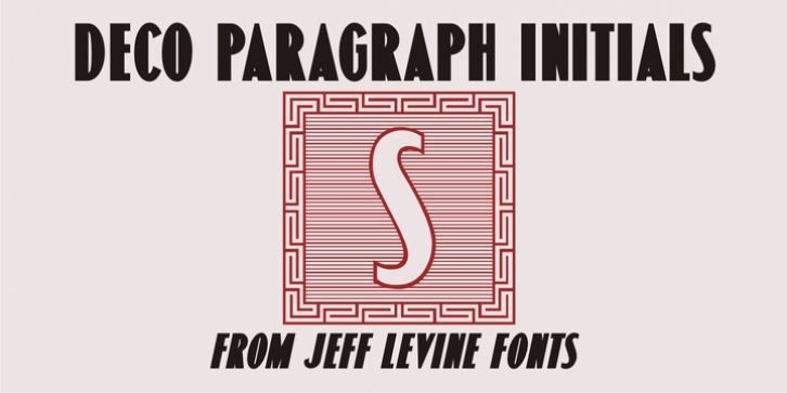 Deco Paragraph Initials JNL font preview