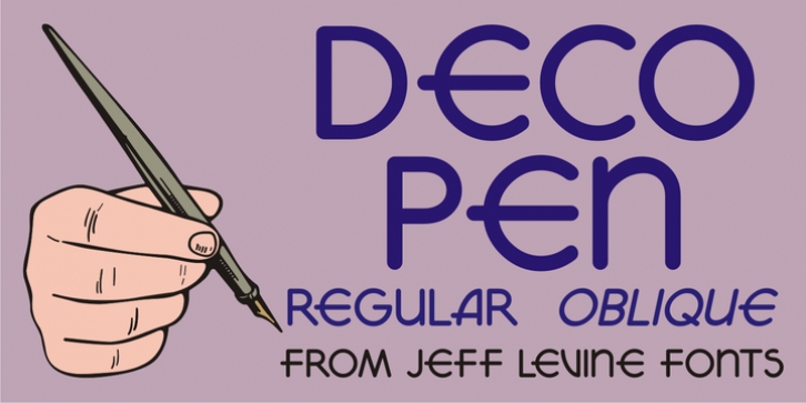 Deco Pen JNL font preview