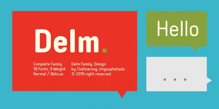 Delm font preview