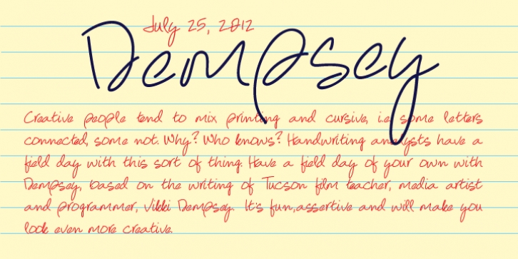Dempsey font preview