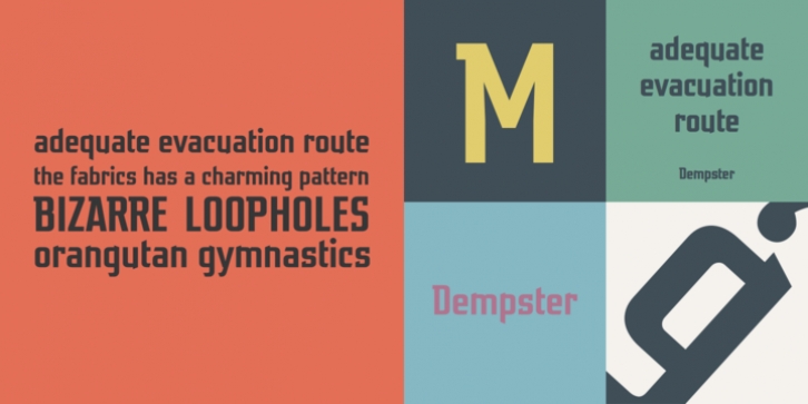 Dempster font preview