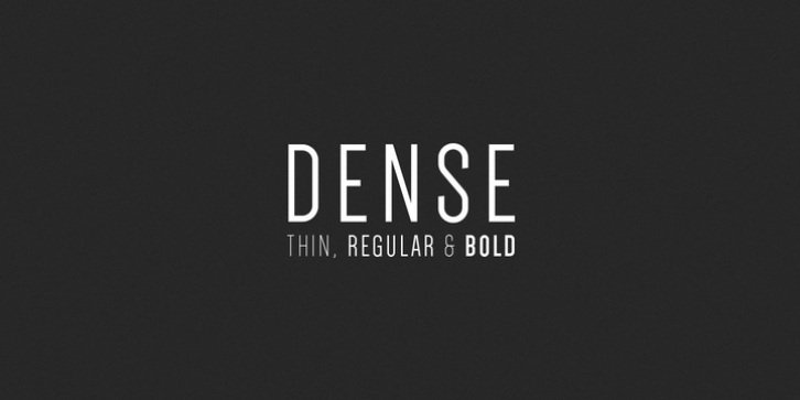 Dense font preview