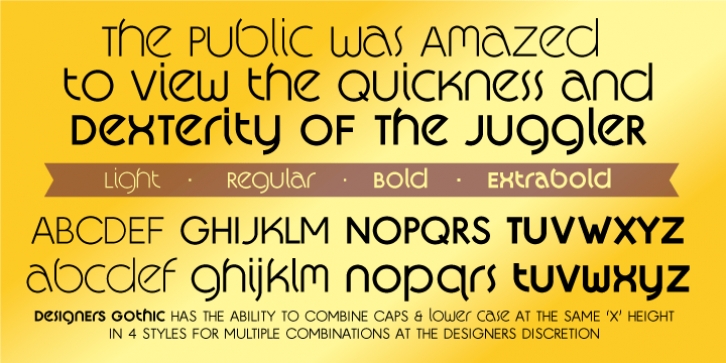 Designers Gothic font preview