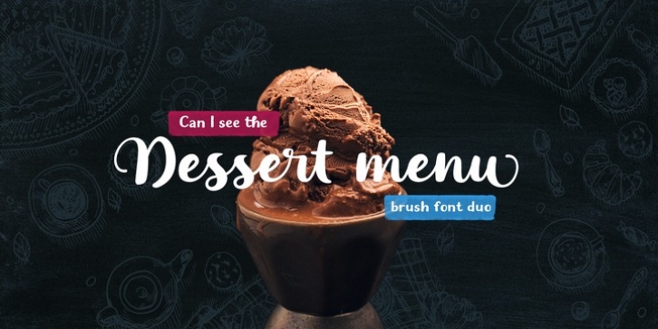 Dessert Menu font preview