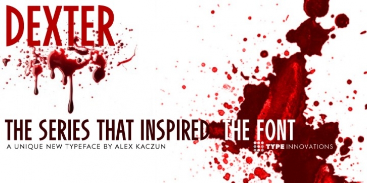 DEXTER font preview