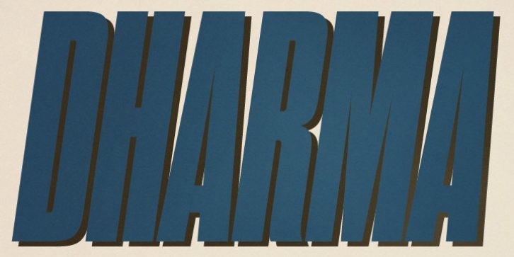 Dharma Gothic font preview