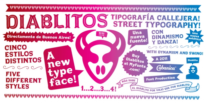 Diablitos font preview