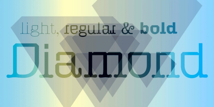 Diamond font preview