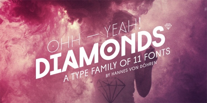 Diamonds font preview