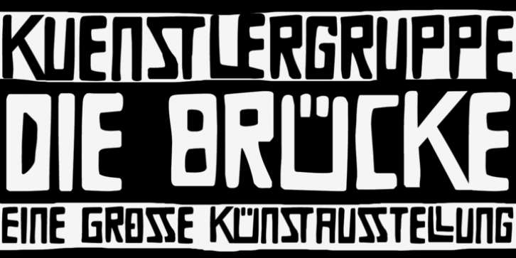 Die Bruecke font preview