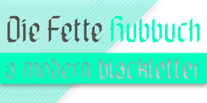 Die fette Hubbuch font preview