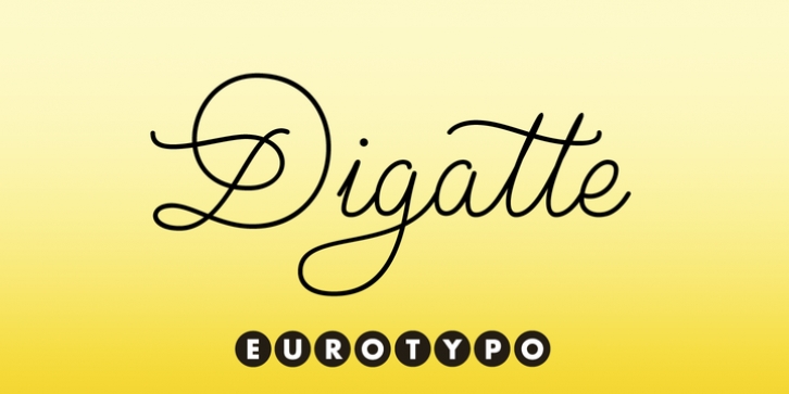 Digatte font preview