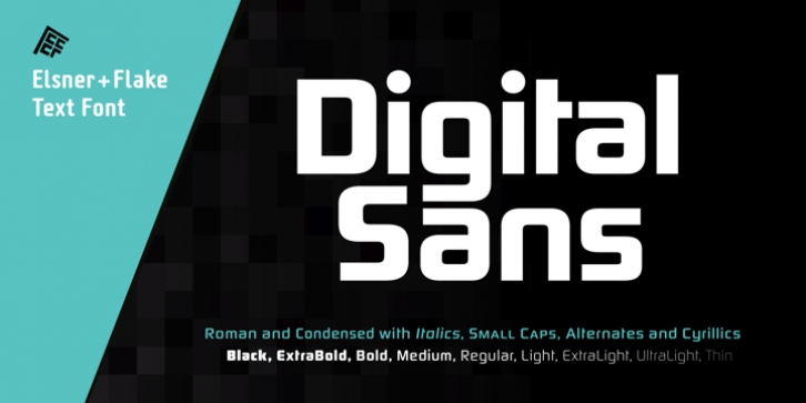 Digital Sans Now font preview