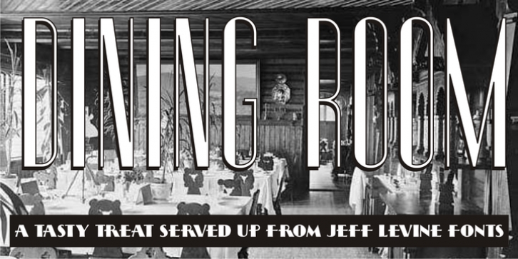 Dining Room JNL font preview