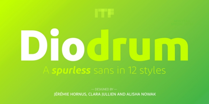 Diodrum font preview