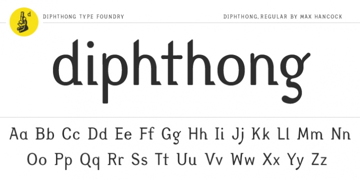 Diphthong font preview