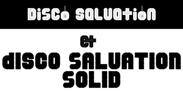 Disco Salvation font preview