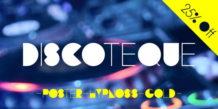 Discoteque font preview