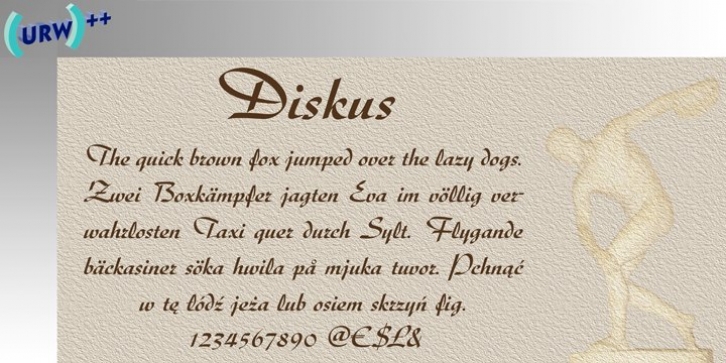 Diskus font preview