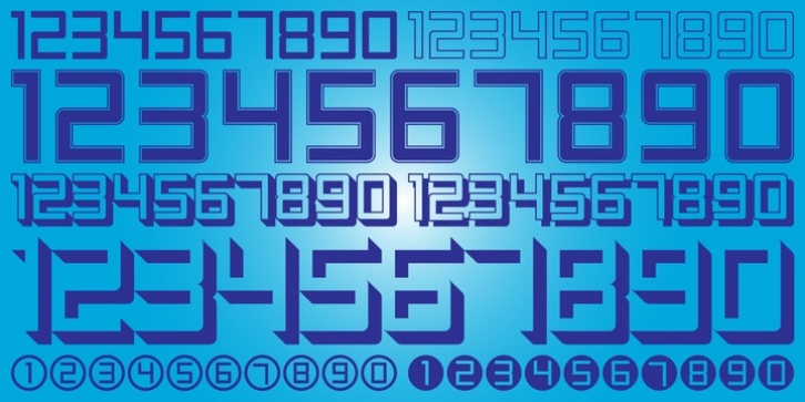 Display Digits One font preview
