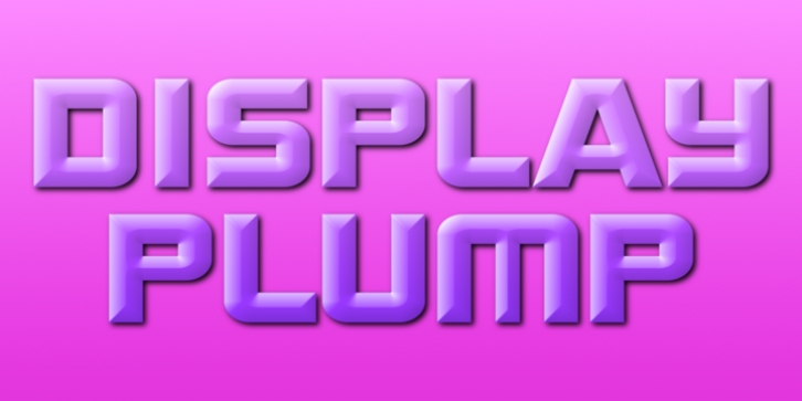 Display Plump font preview