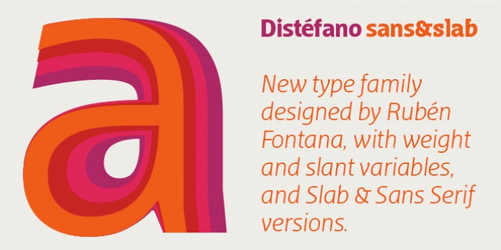 Distefano Sans font preview