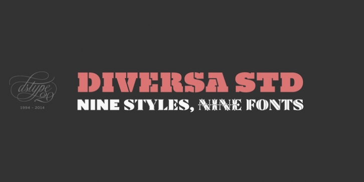 Diversa Std font preview