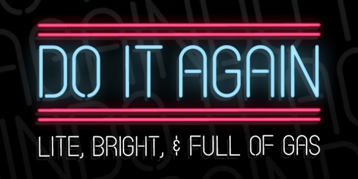 Do It Again font preview