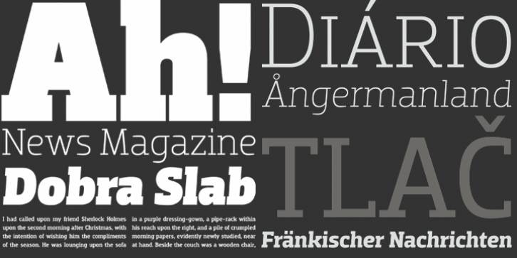 Dobra Slab font preview